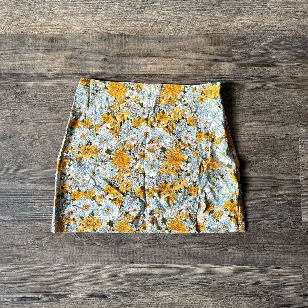 UO Floral Mini Skirt